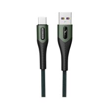 Дата кабель USB 2.0 AM to Micro 5P 1.0m 3A braided dark green SkyDolphin (USB-000584)