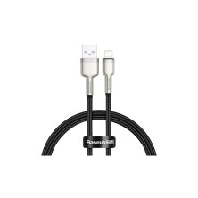 Дата кабель USB 2.0 AM to Lightning 0.25m 2.4A Cafule Series Meta black Baseus (CALJK-01)