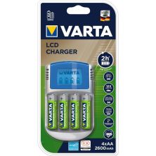 Зарядное устройство для аккумуляторов Varta LCD charger + 4 * AA 2500mAh (57070201451)
