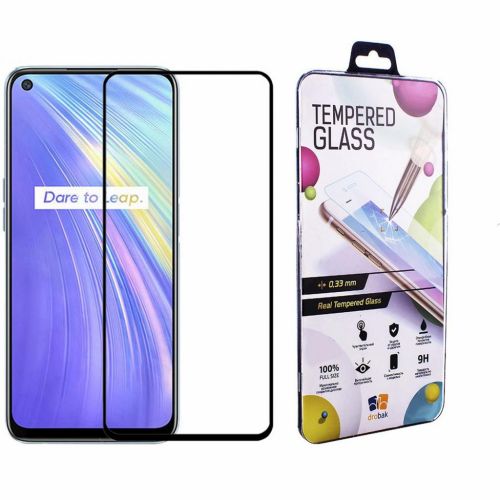 Стекло защитное Drobak Realme V5 Full Cover Full Glue (Black) (222225) (222225)