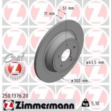 Гальмівний диск ZIMMERMANN 250.1376.20