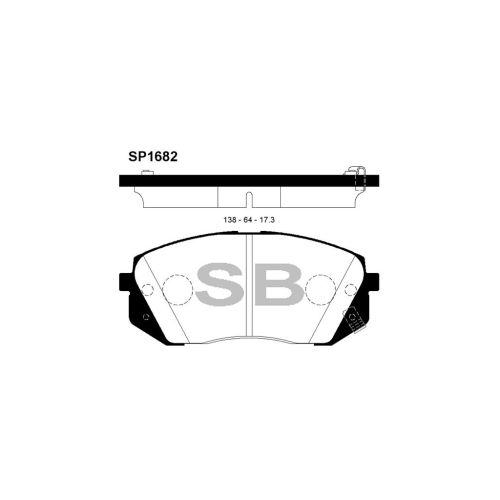 Тормозные колодки HI-Q SP1682