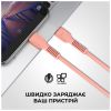 Дата кабель USB-C to Lightning 1.0m AR88 3A Peach Armorstandart (ARM65289) - Зображення 2