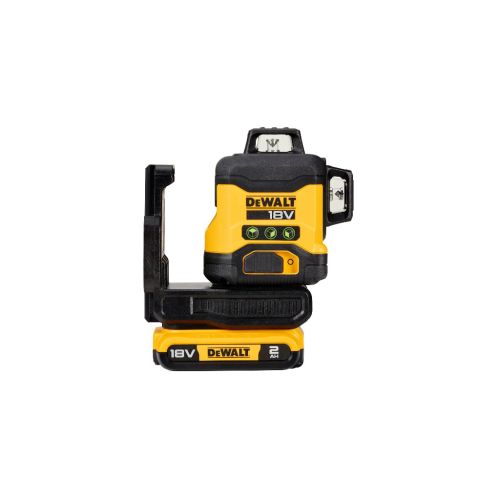 Лазерный нивелир DeWALT 18В XR Li-Ion, зеленый луч, 2Ah, ЗУ, кейс (DCLE34031D1)