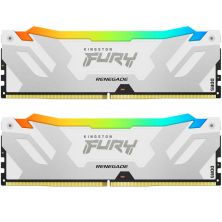 Модуль памяти для компьютера DDR5 64GB (2x32GB) 6000 MHz Renegade RGB White XMP Kingston Fury (ex.HyperX) (KF560C32RWAK2-64)