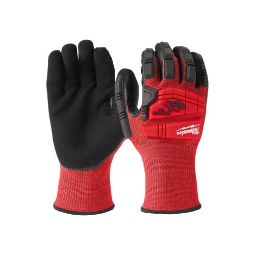 Защитные перчатки Milwaukee с защитой от удара и сопротивлением порезам уровень 3, 9/L (4932478128)