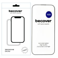 Стекло защитное BeCover Apple iPhone 14 Pro Max 10D Black (711328)