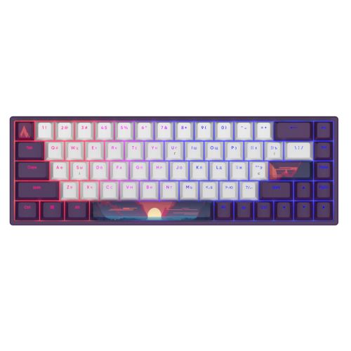 Клавіатура Dark Project Sunrise PBT RGB Mech G3MS Sapphire USB Violet/White (DPP68_GSH_SUNR_ANSI_UA)