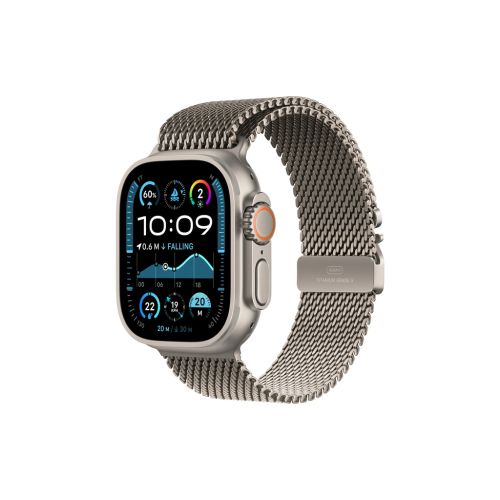 Смарт-часы Apple Watch Ultra 2 2024 GPS + Cellular 49mm Natural Titanium Case with Natural Titanium Milanese Loop (MX5T3UL/A)