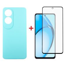 Чехол для мобильного телефона Dengos Oppo A60 Soft + glass Ice Blue (DG-KM-105)