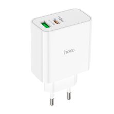Зарядное устройство HOCO C113A Awesome 1xUSB-C PD65W + 1xUSB QC3.0 White (6931474790910) Зарядное устройство HOCO C113A Awesome 1xUSB-C PD65W + 1xUSB QC3.0 White (6931474790910)