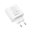 Зарядное устройство HOCO C113A Awesome 1xUSB-C PD65W + 1xUSB QC3.0 White (6931474790910) - Изображение 1