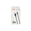 Дата кабель USB 2.0 AM to Micro 5P 2.0m 1.5A braided black XO (NB143-M2-BK) - Изображение 1