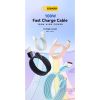 Дата кабель USB 2.0 AM to USB-C 2.0m 100W black Essager (EXC7A-WLA01-P) - Зображення 1