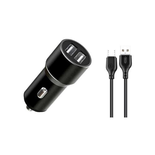 Зарядное устройство XO 1xUSB + cable USB to Micro 5P TZ09 black (6920680873487)