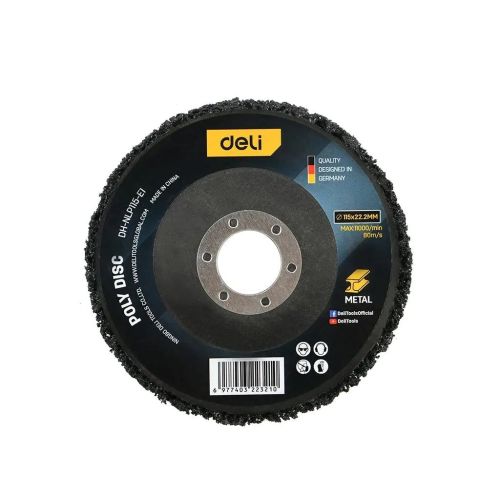 Круг зачистной Deli коралловый 115 мм, шлифовальный (EDH-NLP115-E1)