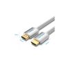 Кабель мультимедийный HDMI M to HDMI M 1.0m V2.0 4K60Hz braided aluminum alloy gray Vention (AABIF) - Изображение 1