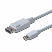 Кабель мультимедийный miniDisplayPort to DisplayPort 1.0m Digitus (AK-340102-010-W)