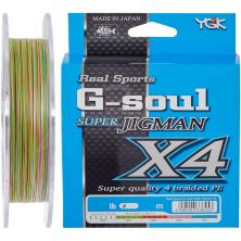 Шнур YGK Super Jig Man X4 200m Multi Color 2.0/0.242mm 30lb (5545.01.42)