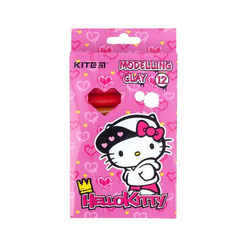 Пластилін Kite Hello Kitty воск. 12 кол. 200 г (HK21-086)