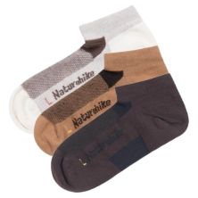 Носки Naturehike висихаючі NH21FS013 3 пари бежеві, коричневі чорні М (6927595775080)