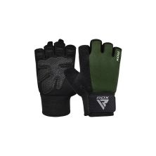Перчатки для фитнеса RDX W1 Half Army Green M (WGA-W1HA-M)
