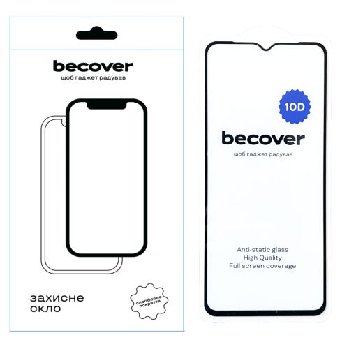 Стекло защитное BeCover Honor X6a 10D Black (711333)