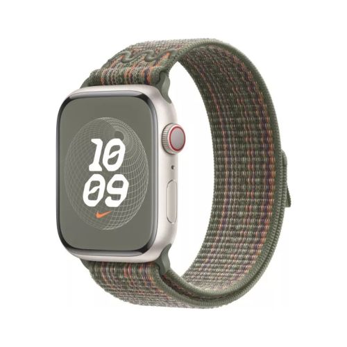 Ремінець до смарт-годинника Apple 41mm Sequoia/Orange Nike Sport Loop (MTL33ZM/A)