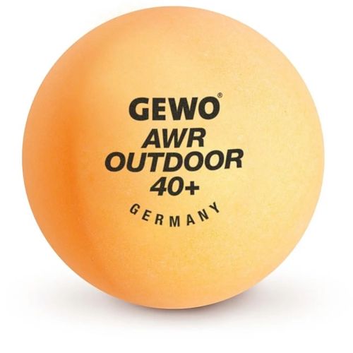 М'ячик для настільного теніса Gewo AWR Outdoor 40+ orange 6шт (96614200) (931308)