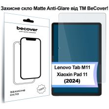 Скло захисне BeCover Matte Anti-Glare Lenovo Tab M11 (2024) TB-TB330FU/Xiaoxin Pad 11 (2024) 11 (713437)