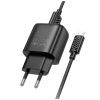 Зарядное устройство HOCO C140A Smart USB QC3.0 + USB to cable Micro Black (6942007627801) - Изображение 3