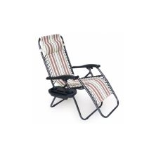 Кресло складное Voltronic 1800х650х1150мм Brown/White (YT36696)
