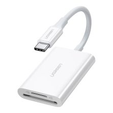 Считыватель флеш-карт Ugreen USB-C 3.1 to TF/SD CM265 White (35506)