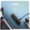 Концентратор AXAGON USB-C to 2xUSB-A + 1xUSB-C + HDMI + RJ45 + PD100W 0.2m grey (HMC-6GLN) - Зображення 2