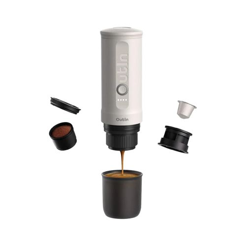 Кавоварка кемпінгова Outin Nano Espresso Machine OTEM-01 Pearl White (OTEM-01-PW)