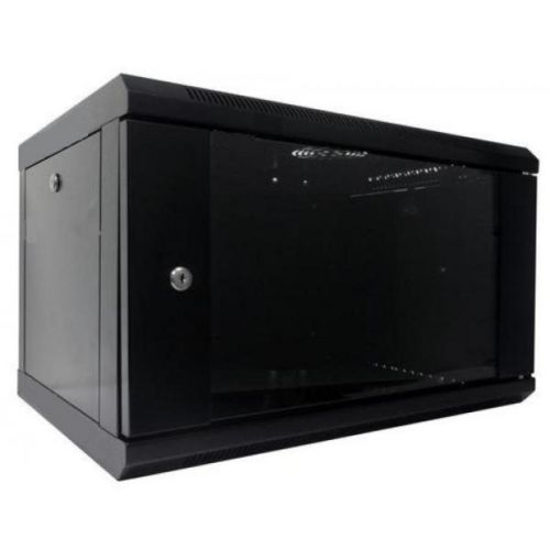 Шкаф настенный Hypernet 6U 19 600x600 (WMNC66-6U-FLAT-BLACK)