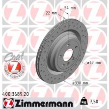 Тормозной диск ZIMMERMANN 400.3689.20