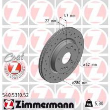 Тормозной диск ZIMMERMANN 540.5310.52