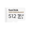 Карта пам'яті SanDisk 512GB microSDXC High Endurance UHS-I U3 V30 + SD adapter (SDSQQNR-512G-GN6IA) - Зображення 1