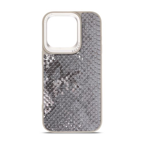 Чехол для мобильного телефона Harder Snake Pattern Apple iPhone 15 Pro Grey Silver (ARM76798)