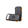 Батарея универсальная Choetech 10000mAh 10W 2USB-A+USB-C,solar panel Black-Orange (B658-OR) - Изображение 2