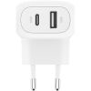Зарядний пристрій Belkin 42W USB-C PD PPS 30W USB-A 12W white (WCB009VFWH) - Зображення 2