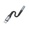 Адаптер USB-C M to 3.5mm F LS33 metal gray HOCO (6931474761163) - Зображення 2