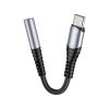 Адаптер USB-C M to 3.5mm F LS33 metal gray HOCO (6931474761163) - Зображення 3