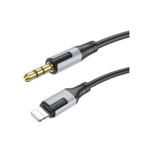Кабель мультимедійний Lightning to 3.5mm M 1.0m BL19 black BOROFONE (6941991108327) Кабель мультимедійний Lightning to 3.5mm M 1.0m BL19 black BOROFONE (6941991108327)