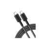 Дата кабель USB-C to USB-C 1.8m nylon 322 black Anker (A81F6G11) - Зображення 1