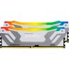 Модуль пам'яті для комп'ютера DDR5 48GB (2x24GB) 8800 MHz Renegade RGB White/Silver Kingston Fury (ex.HyperX) (KF588CU42RWAK2-48) - Зображення 1