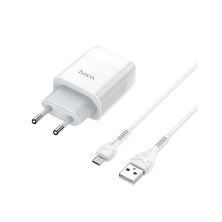 Зарядное устройство HOCO C72A USB + cable USB to USB-C 10.5W White (Hoco C72AW/Tc)