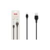 Дата кабель USB 2.0 AM to Lightning 2.0m 2.1A black XO (XO-NB-103-L-2-BK) - Зображення 2