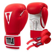 Боксерские перчатки Title Boxing Pro Style Leather Gloves3.0 Red/White 14 oz (TVVTG3 14 RD/WH)
